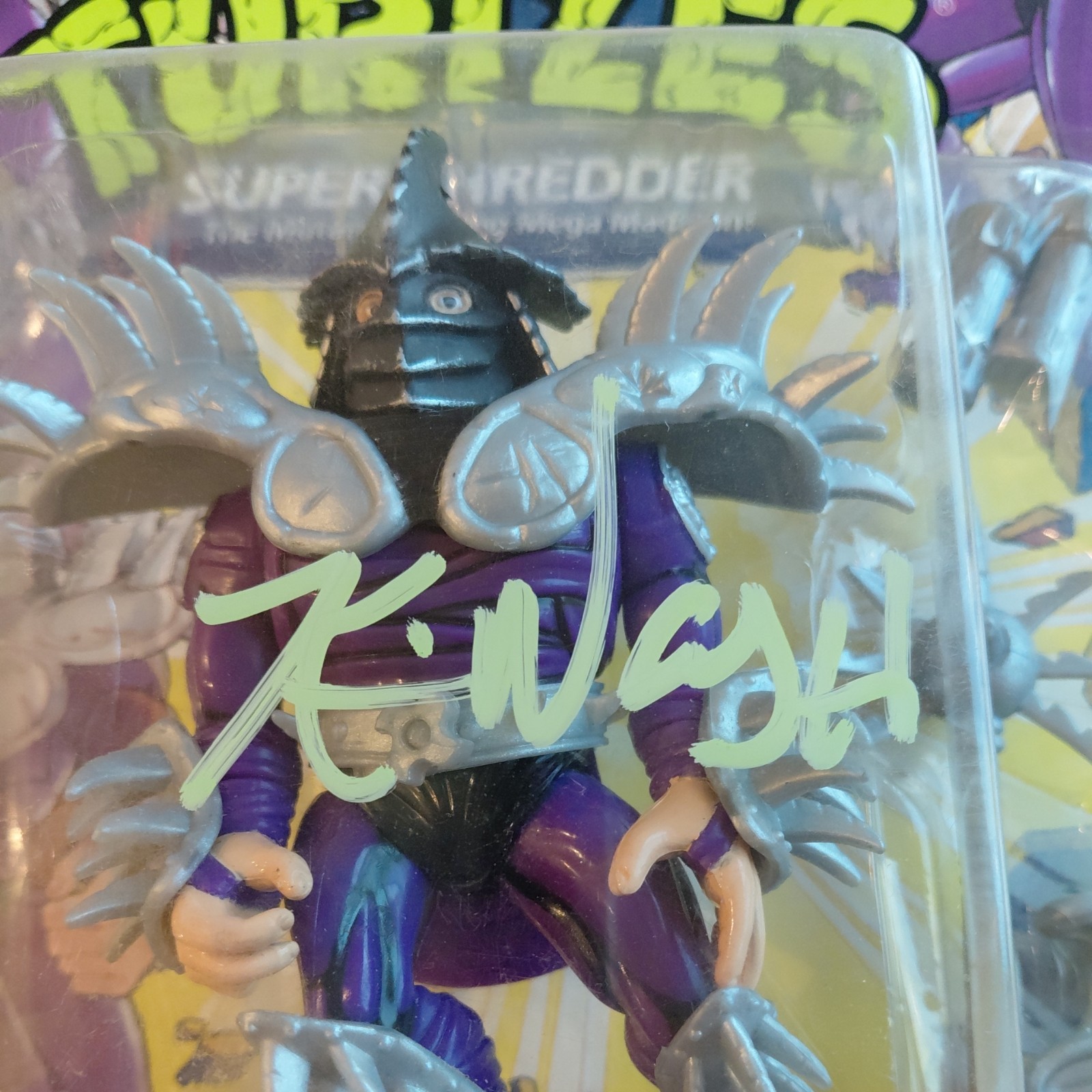 Kevin Nash Signed Teenage Mutant Ninja Turtles Super Shredder Figure 1991 JSA