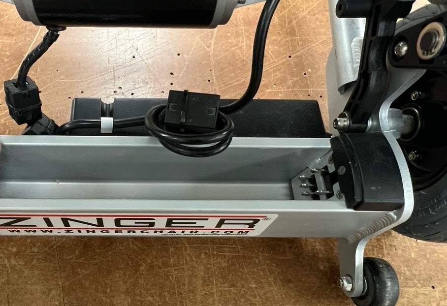 Zinger Foldable Lightweight Electric Power Wheelchair Aluminum - No Battery