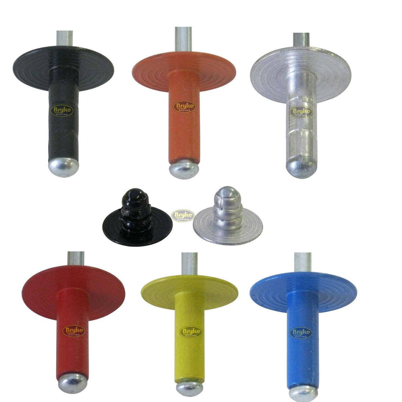 3/16 Multi Grip Large Head Rivets Black Long Reach 250 Count