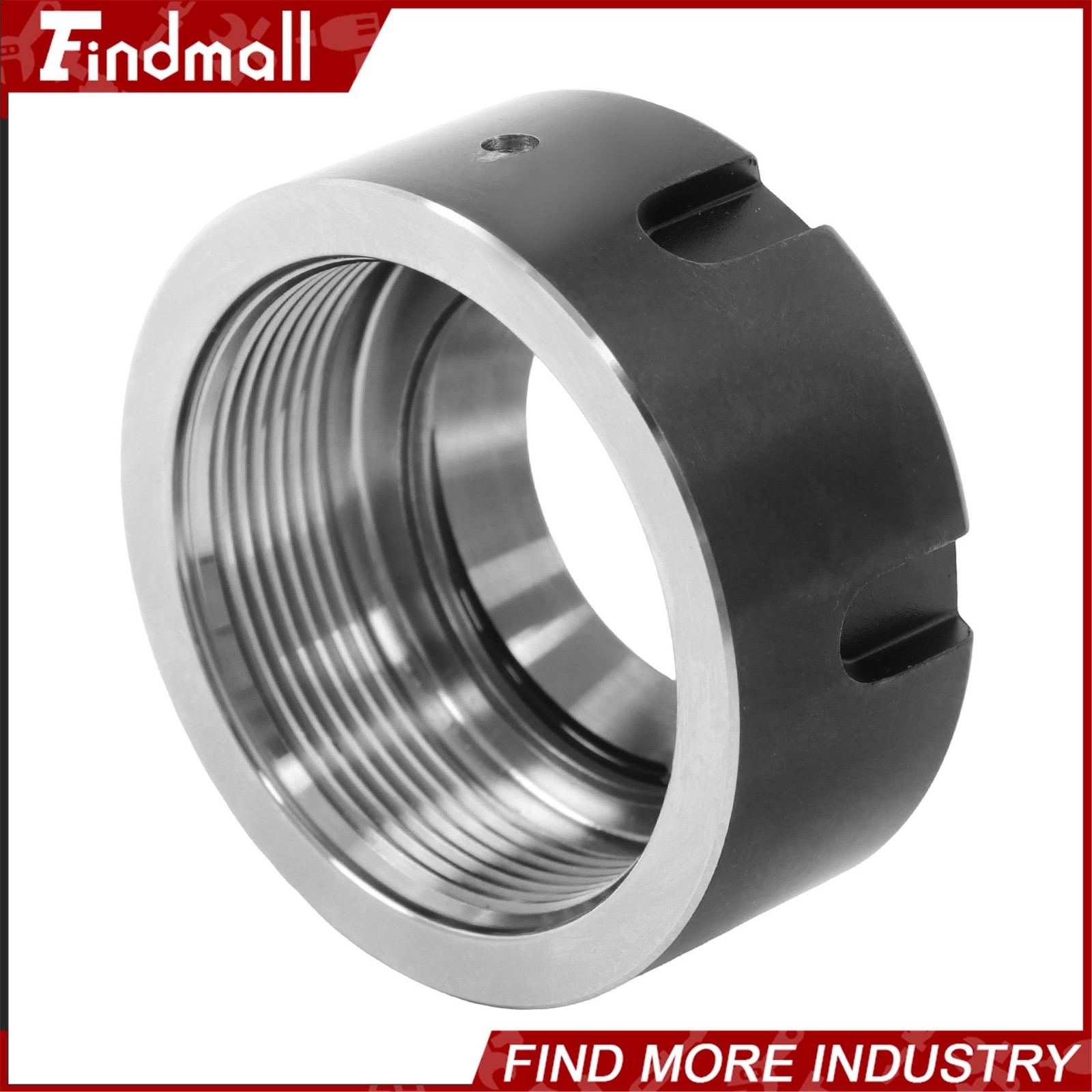 Findmall 2 Pack ER32UM Collet Nuts Ball Bearing Design for CNC Mill and Lathe
