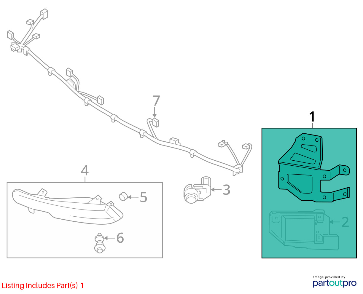 20 22 Kia Telluride OEM Left Rear Blind Spot Monitoring Radar Module 99140-s9000