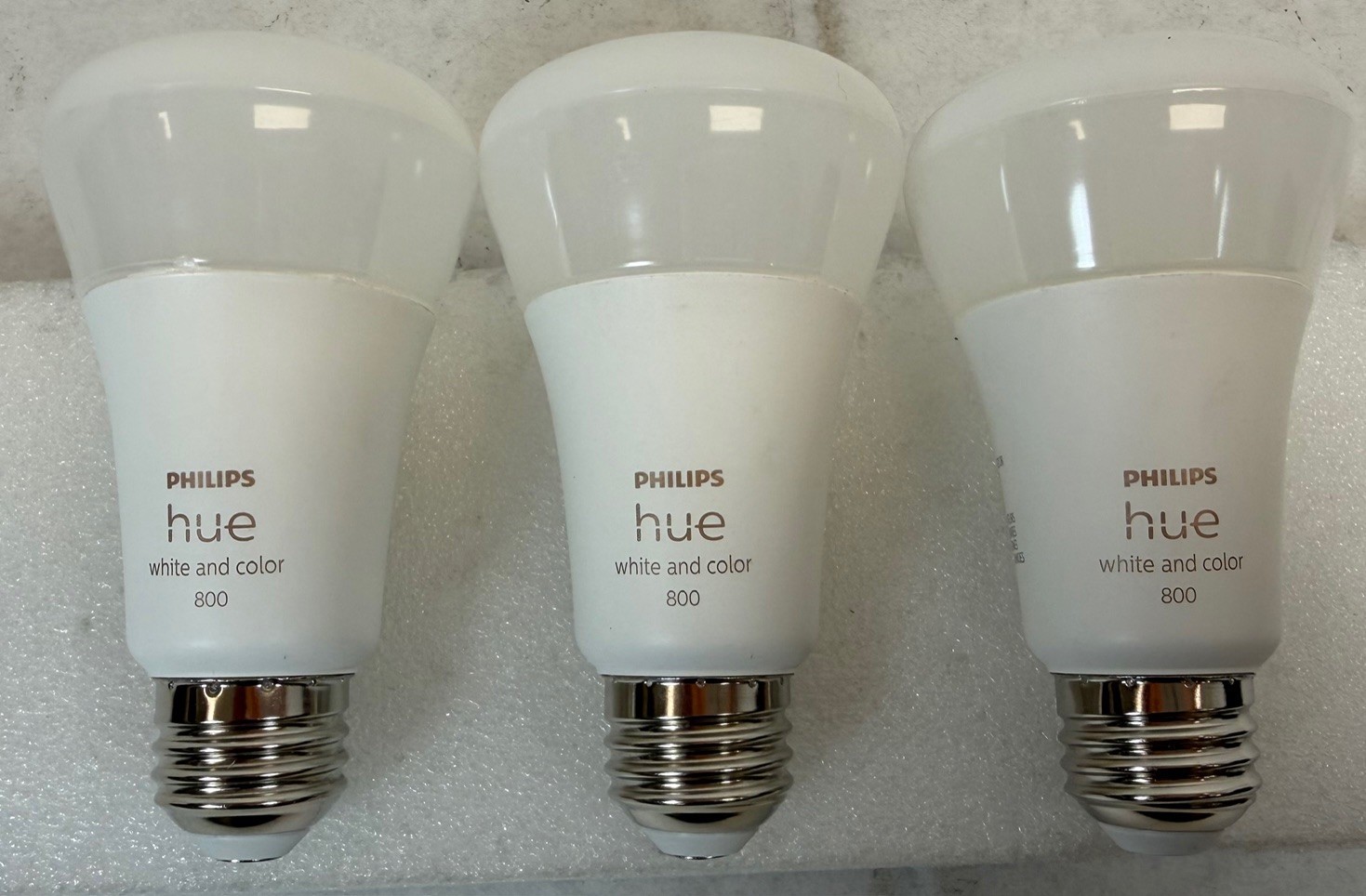 Philips Hue White & Color Ambiance A19 60W Equivalent LED Smart Bulbs - 3 Pack