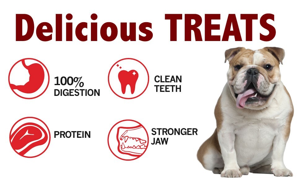 Bully Sticks 12" 100% Natural Dog Chews & Treats, BRC Certified