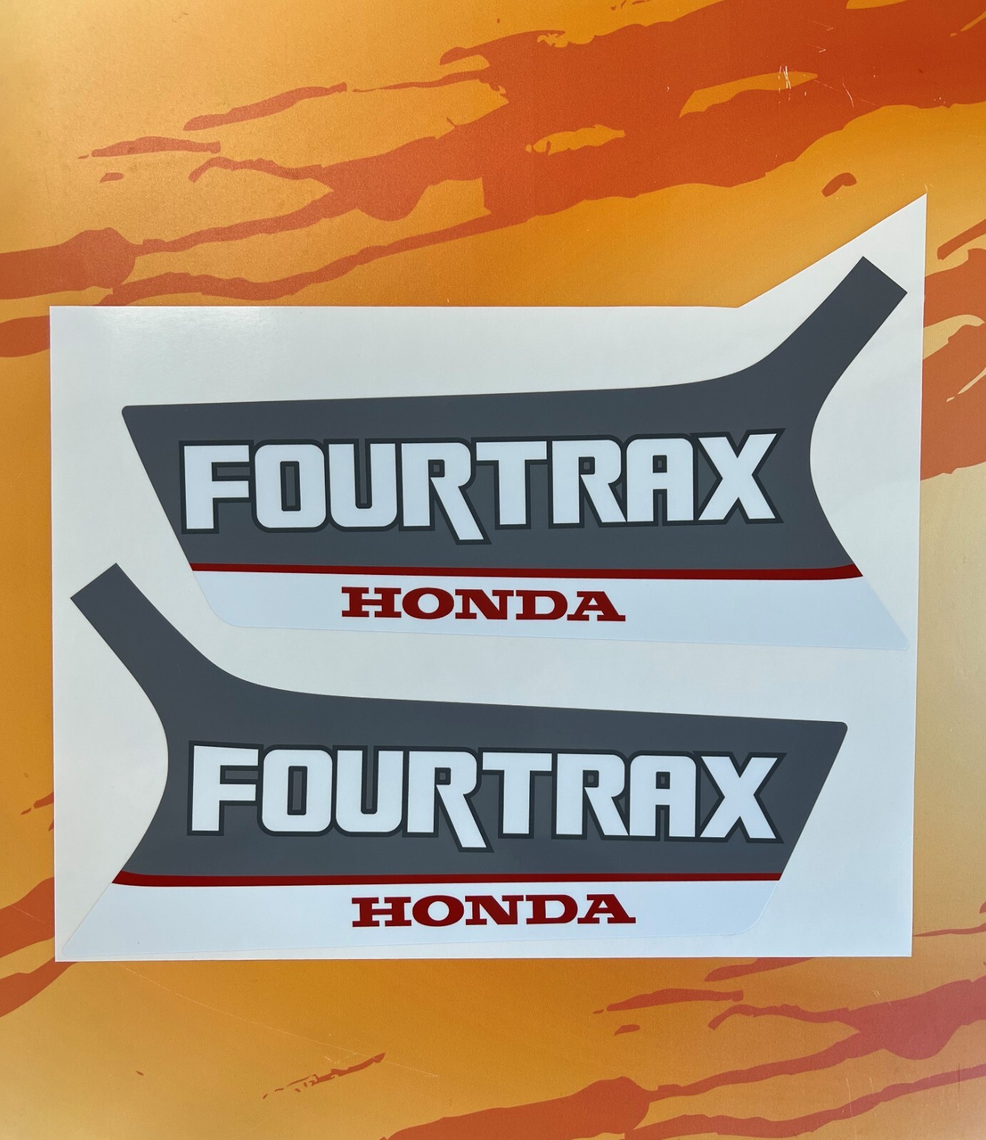 TRX 300 Tank Decal Set TRX300FW TRX300 Fourtrax Red 1988