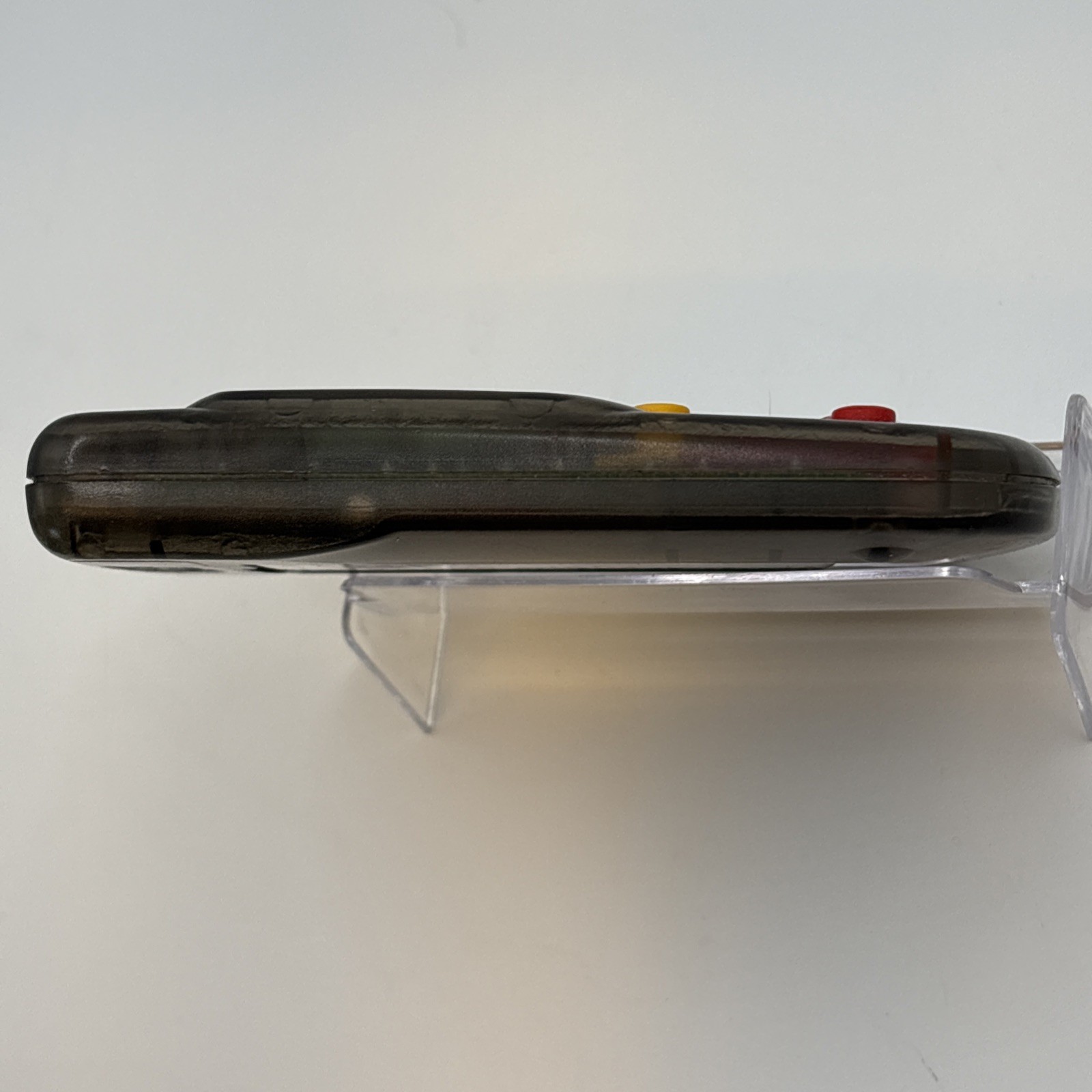 1995 Electronic Handheld Yahtzee Game Clear Smoke MB Milton Bradley 4511 TESTED