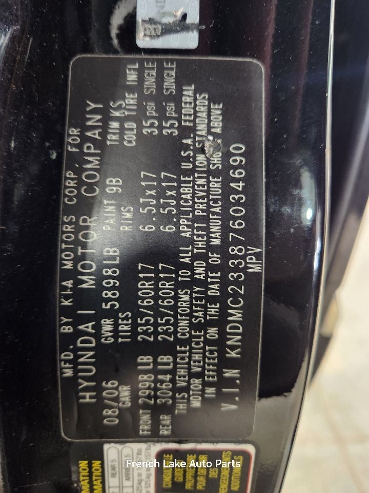 Automatic Transmission 3.8L Fits 07-08 ENTOURAGE 1337701