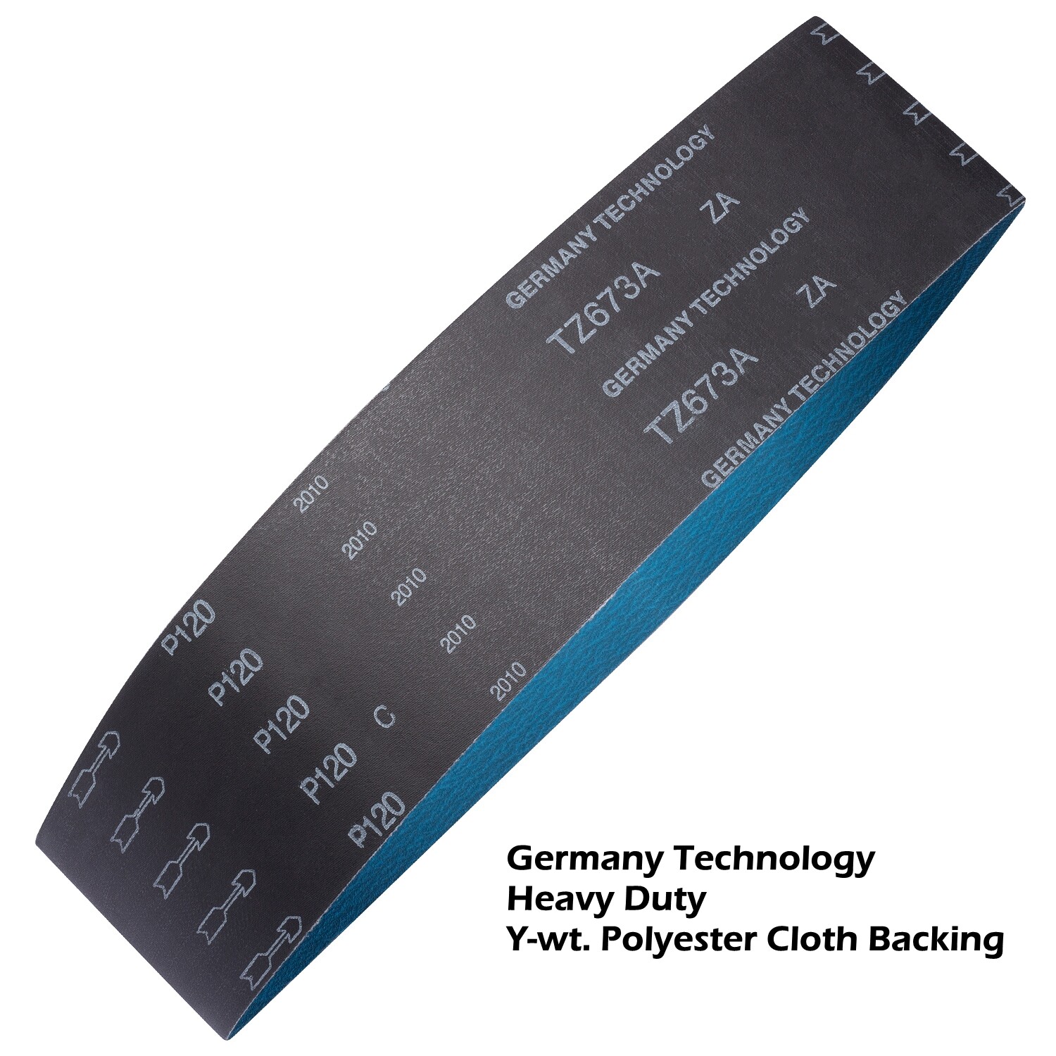 3-Pack 4" x 36" Zirconia Coated Sanding Belts 120 Grit for Polishing Metal/Wood