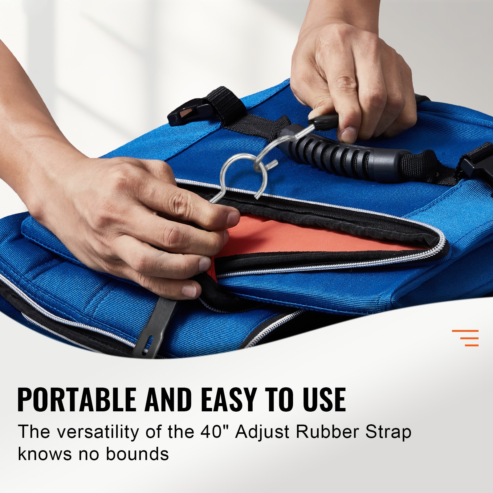 4 Pack 40" Bungee Straps Set Heavy Duty Rubber Bungee Cord w/Steel S-Hook