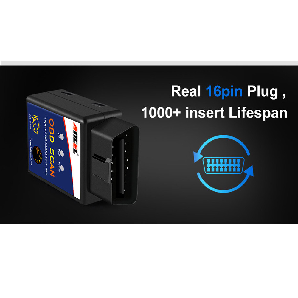 For Android Bluetooth ELM327 Scanner OBD2 Code Reader Engine Car Diagnostic Tool