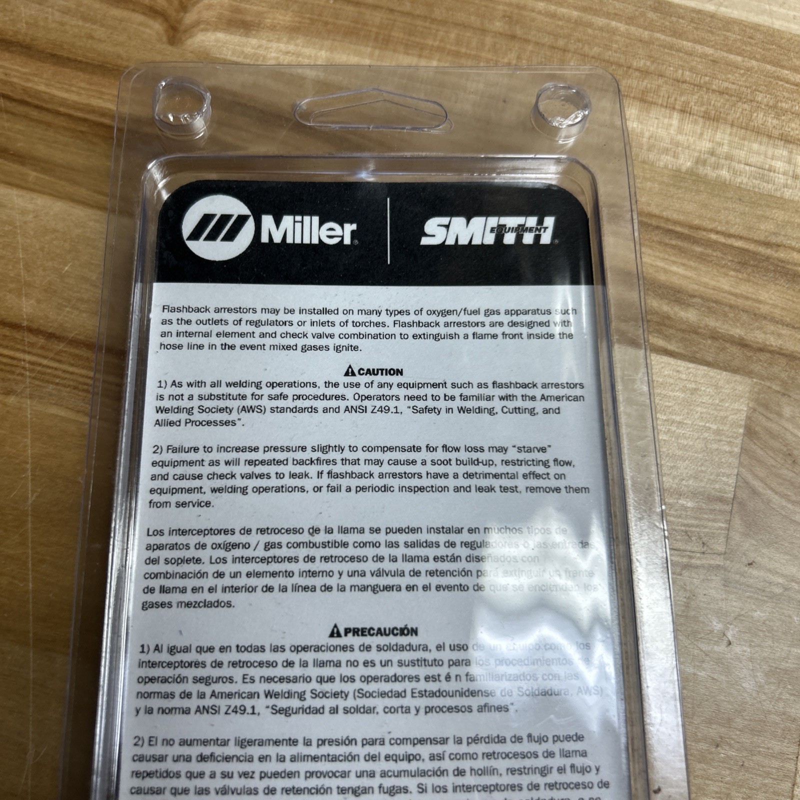 NEW Miller Smith Flashback Arrestors Cutting Torch Mount Set H743