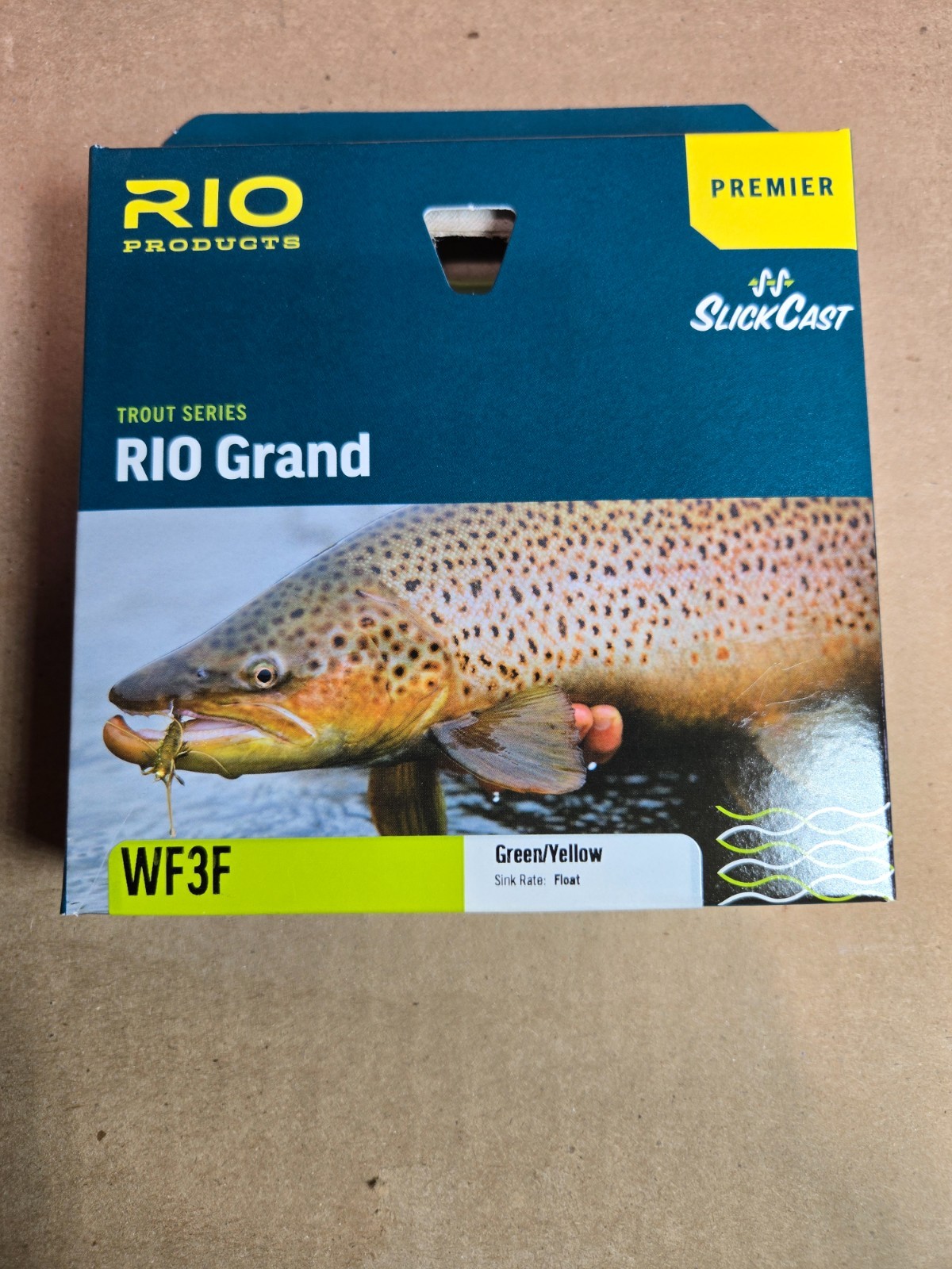 Rio Grand Fly Line WF3F Pale Green/Lt. Yellow, NEW!