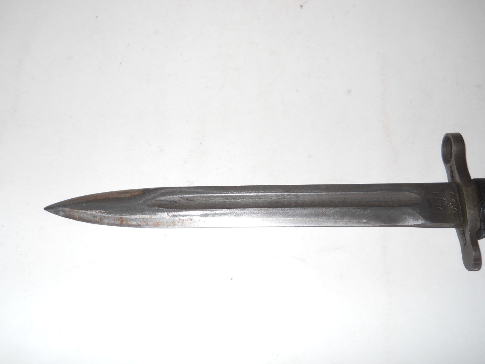 VINTAGE M1 GRAND U.F.H. FLAMING BOMB U.S. BAYONET W/FLAMING BOMB SCABBARD(NICE)