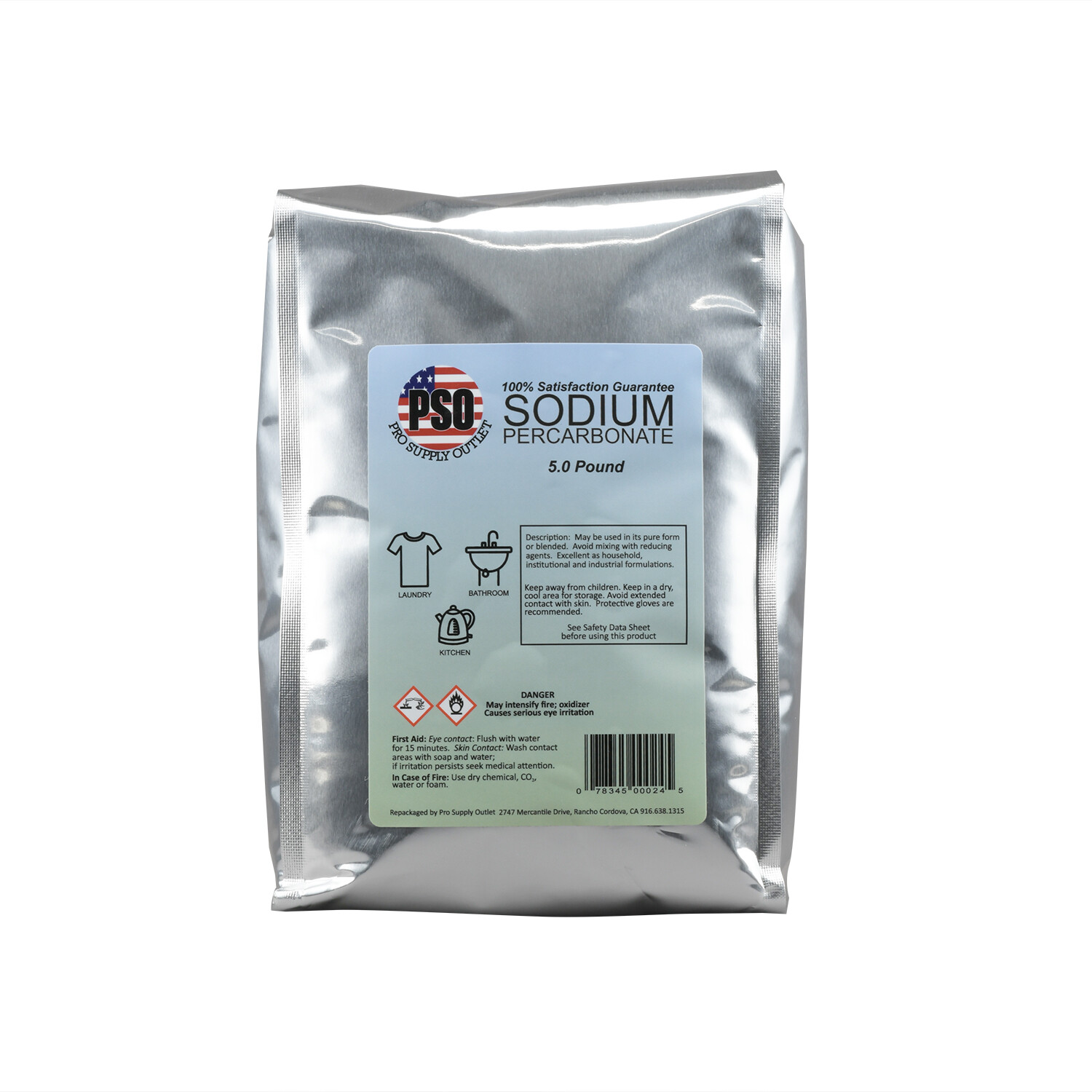 5lb Granular Coated Sodium Percarbonate-hydrogen peroxide-Oxidizing agent