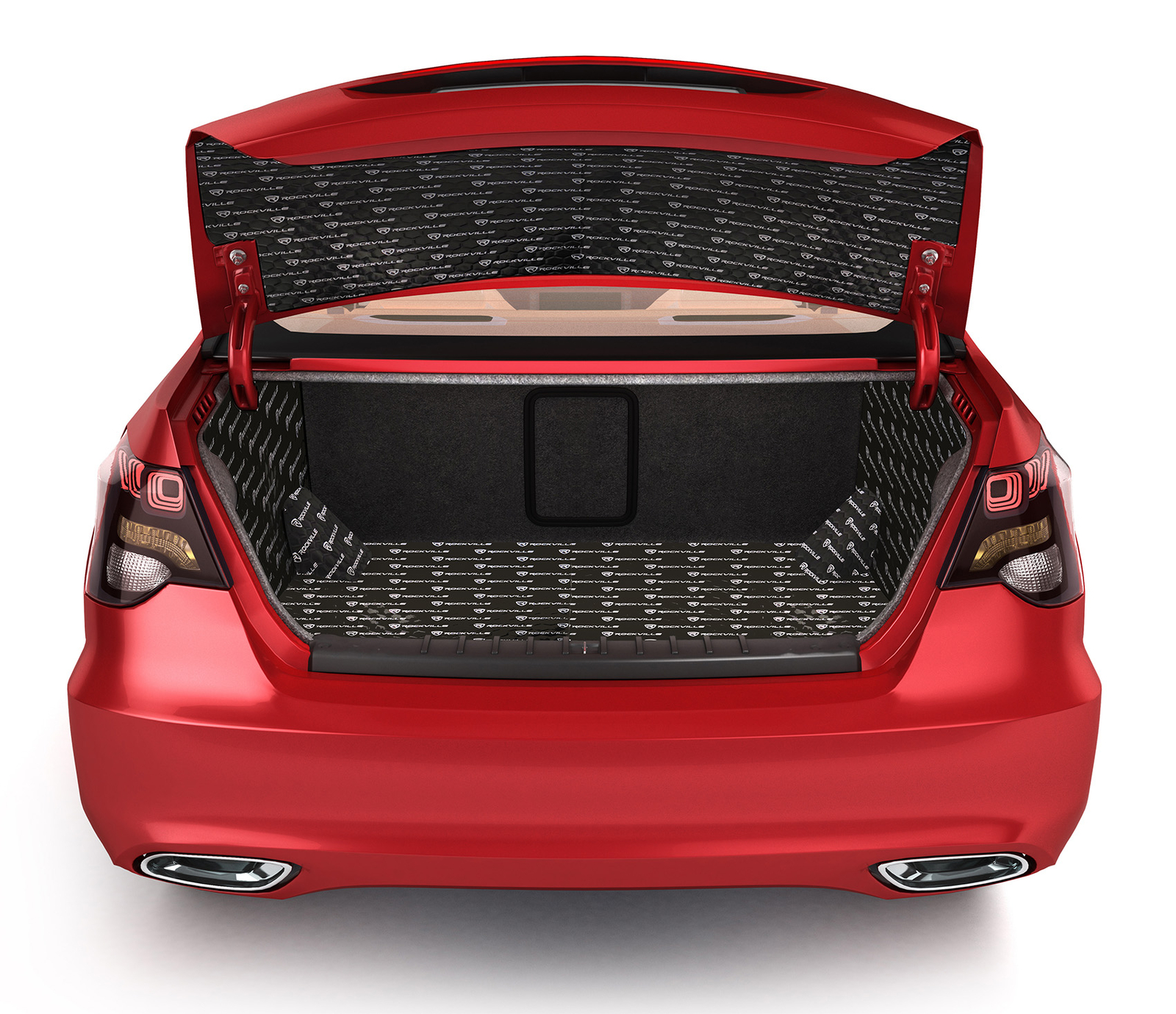 Rockville RockMat 50-25 50 Sq Ft 2.5MM 100 MIL Sound Vibration Deadener Car Kit