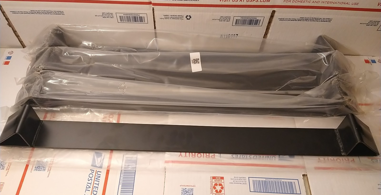 4 Pack Coil Rack/Chock, 33" Long, 10 Gauge Steel Flatbed Trailer Steel Coils