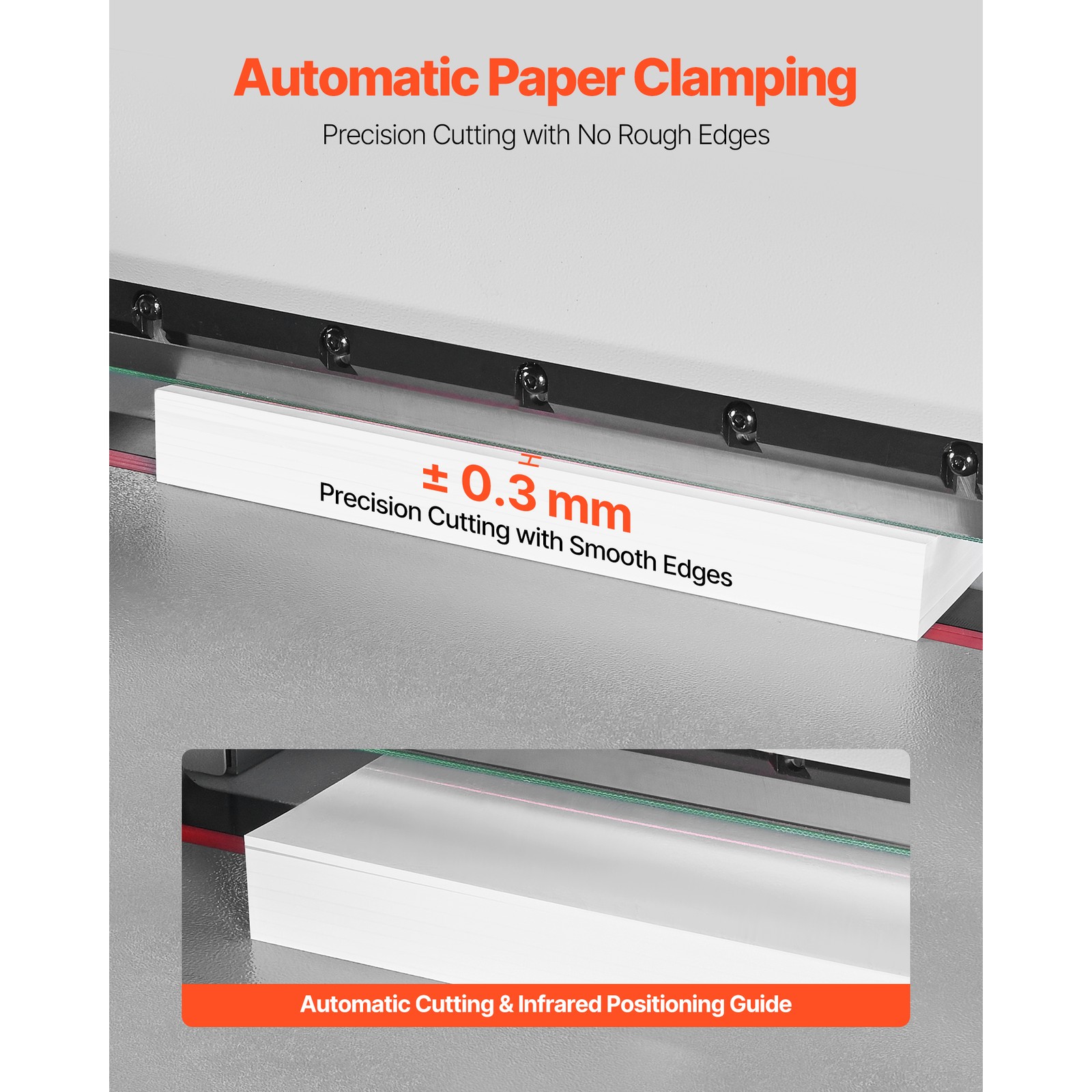 Uimoso Electric Paper Cutter with 17.72 in Width and 1.57 in Thickness