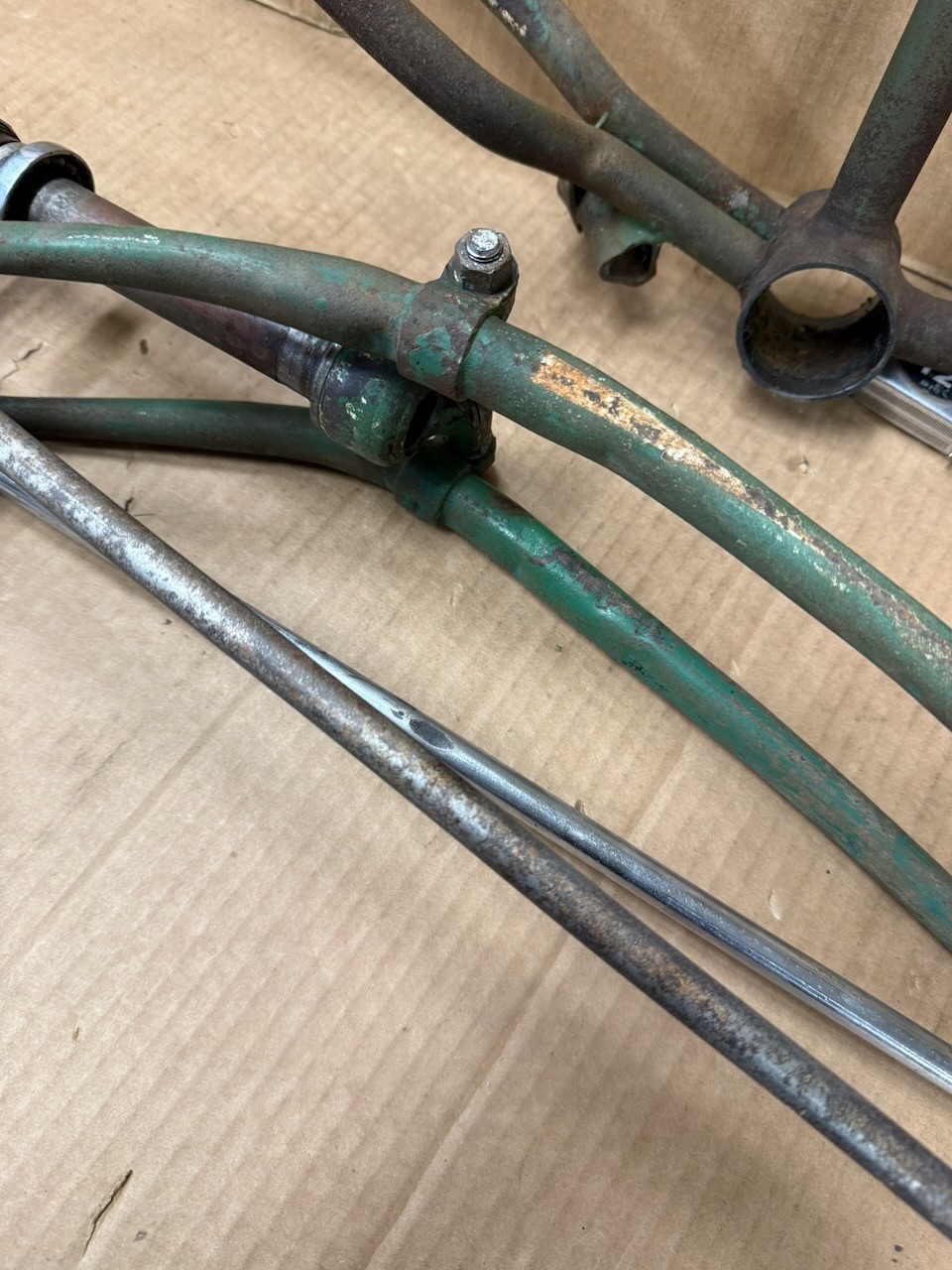 Schwinn 1949 Whizzer 26" Bicycle Frame & Springer Fork Needs Restored