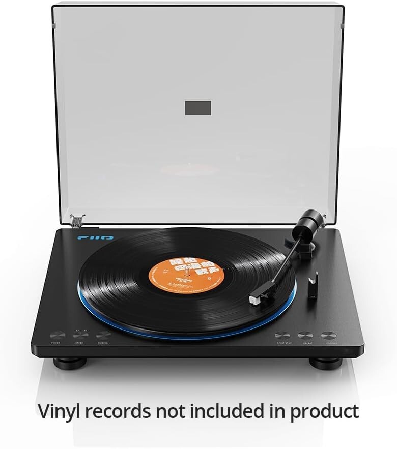 FiiO TT13 Fully Automatic Vinyl Stereo Turntable(Analog) (Black Bluetooth)