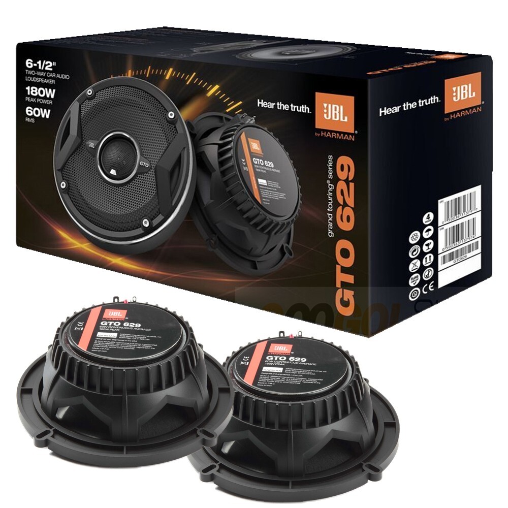 JBL GTO629 6-1/2 inch 360 Watts 2 -Way Coaxial Car/Truck Audio Upgrade Speakers
