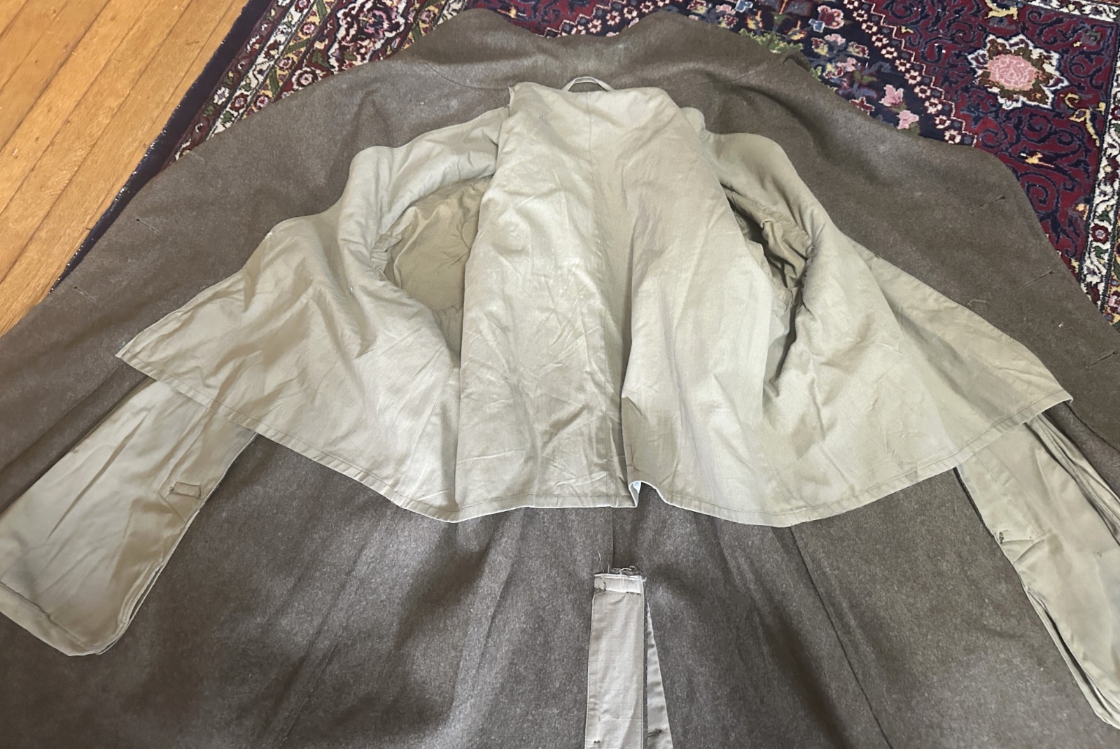 WWII 63rd Infantry Div Named Officer Uniform Overcoat Jacket Ribbon Medal Photo