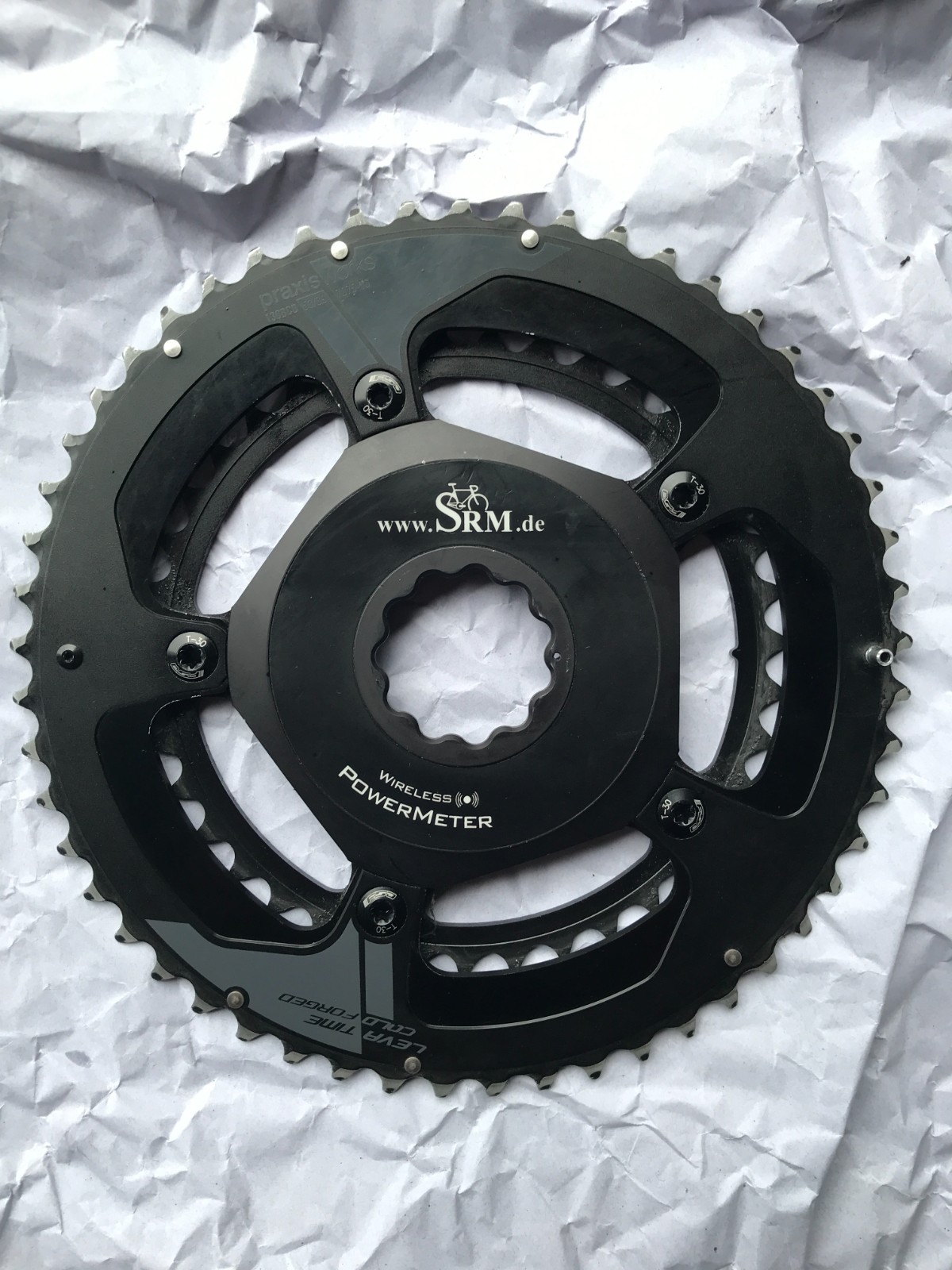 SRM Powermeter Spider for Rotor 3D+ 3D30 130 BCD Praxis 53-39 New Batteries