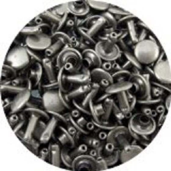 SLC Stainless Steel Double Capped Rivets for Leather Projects in Multiple Sizes