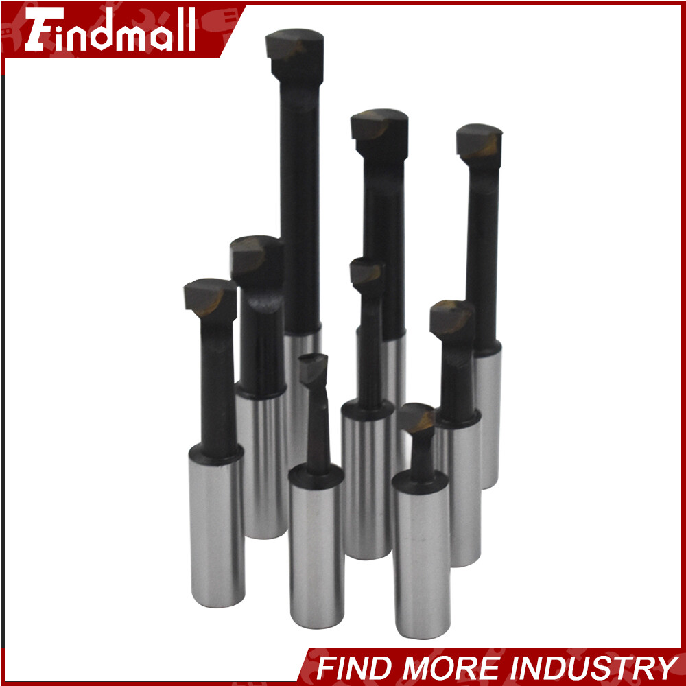 9 PCS 1/2" BORING BAR SET CARBIDE TIPPED BARS 1/2" SHANK LATHE TOOL