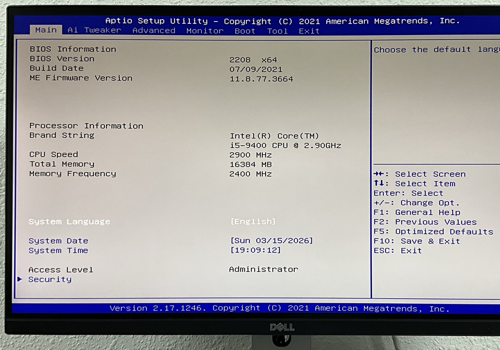 ASUS PRIME H310M-C R2.0 MOTHERBOARD + i5-9400 + 16GB + 256GB NVMe + WIN 11 PRO