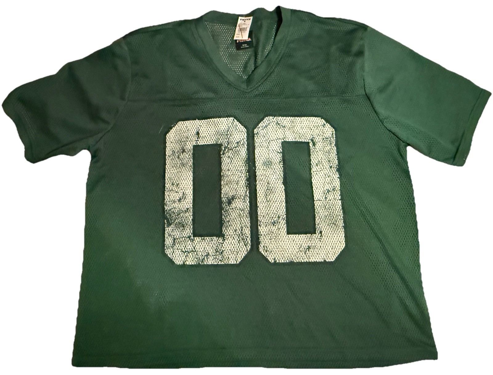 RSQ  Football Jersey Men’s  Size L, Green With White Numbers NWT