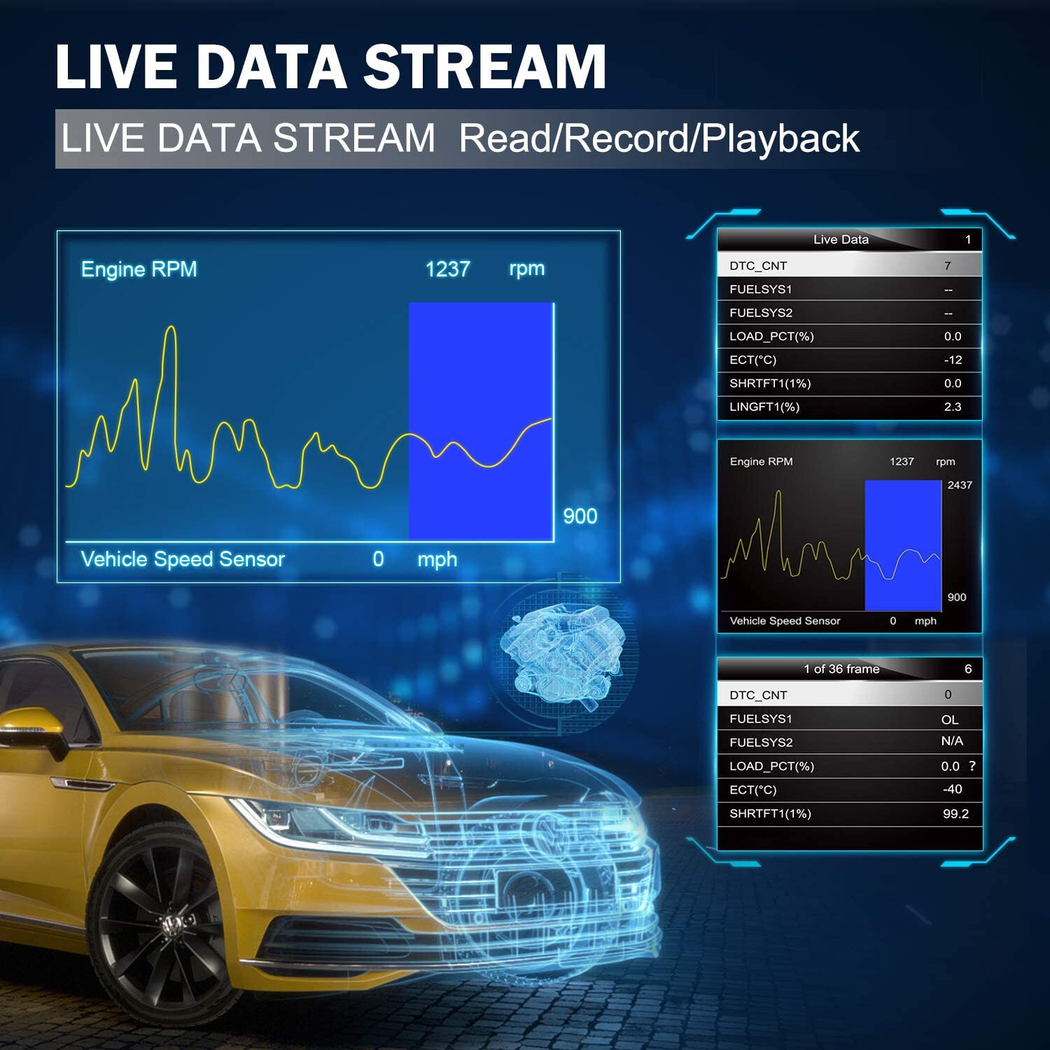 Foxwell NT301 OBD2 Scanner Code Reader OBD II Check Engine Car Diagnostic Tool