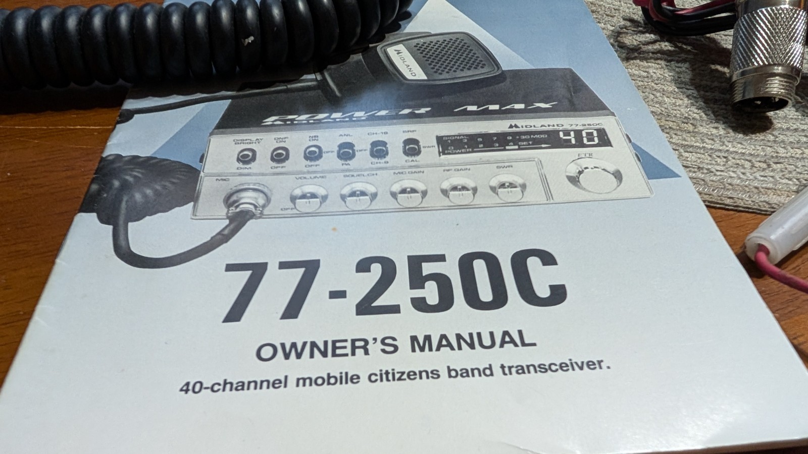 Midland Power Max 77-250c Peaked, Tuned Tested WATCH VIDEO w/Box