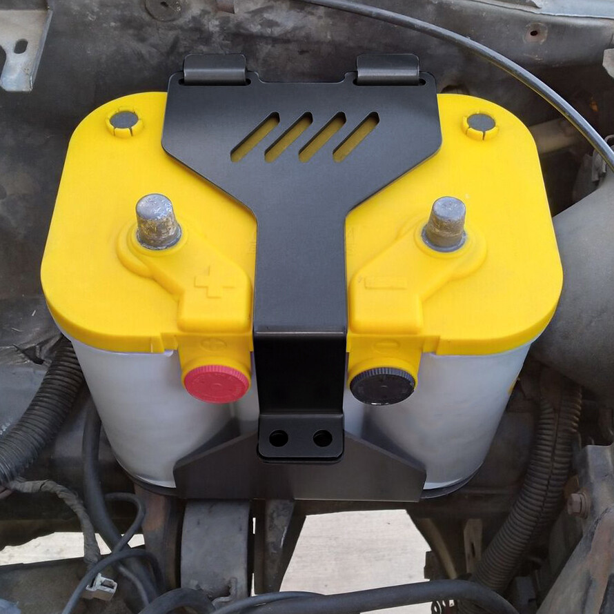 Battery Hold Down Tray Box Mount For Optima Group 34 / 78 Steel Mounting Bracket