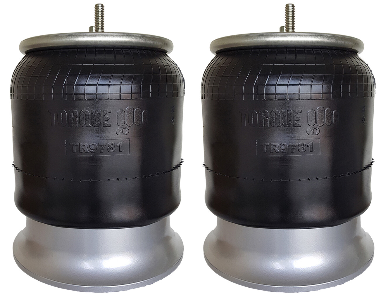Pair of Freightliner Air Spring Bag Aluminum Base Replaces W01-358-9781