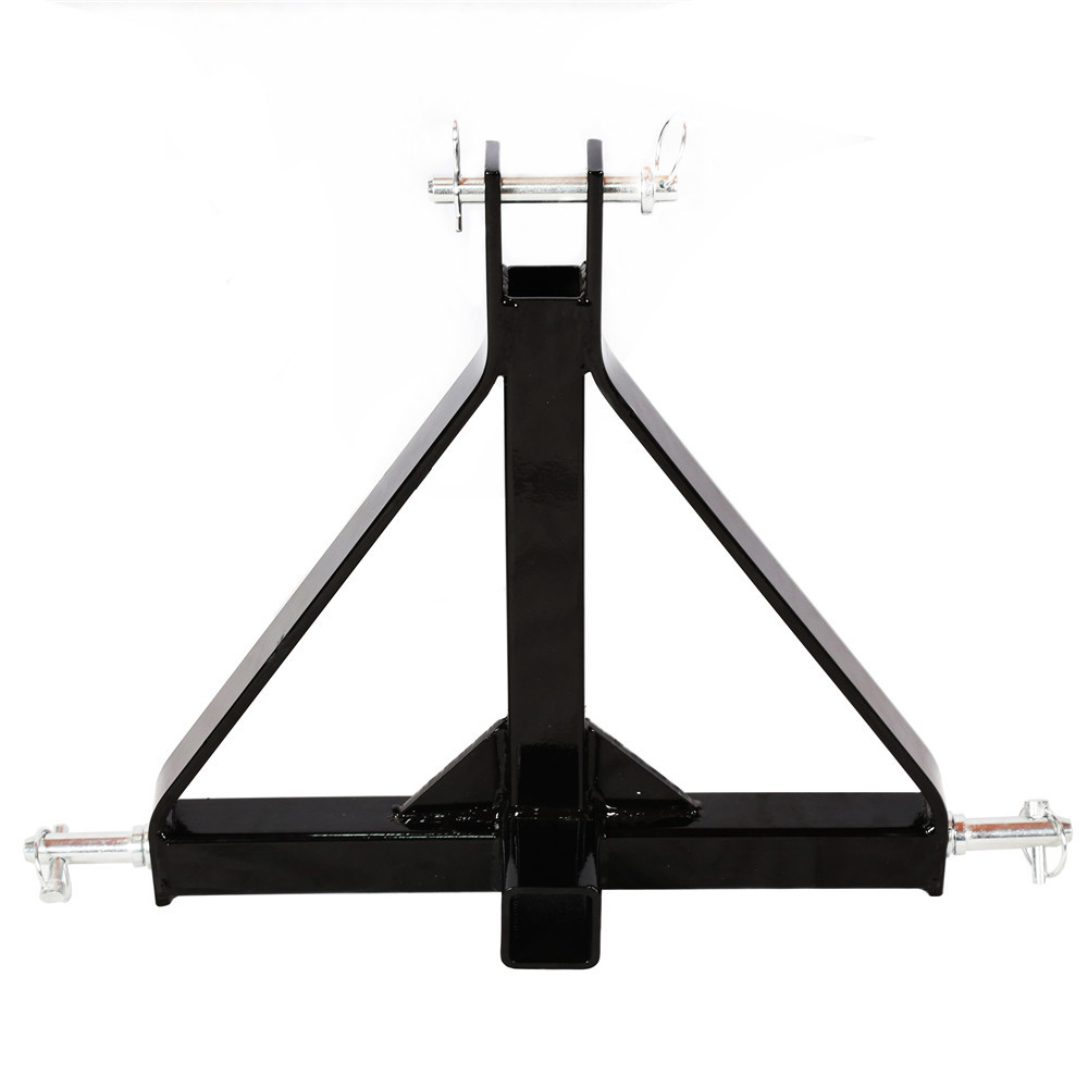 3 Point 2" Hitch Receiver Trailer Category 1 Tractor Tow Drawbar Adapter Steel