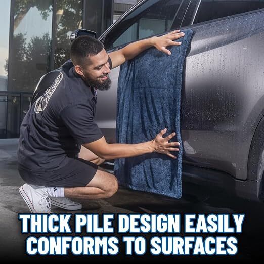 Chemical Guys - Megalodon Twisted Loop Microfiber Drying Towel (24” x 36”)