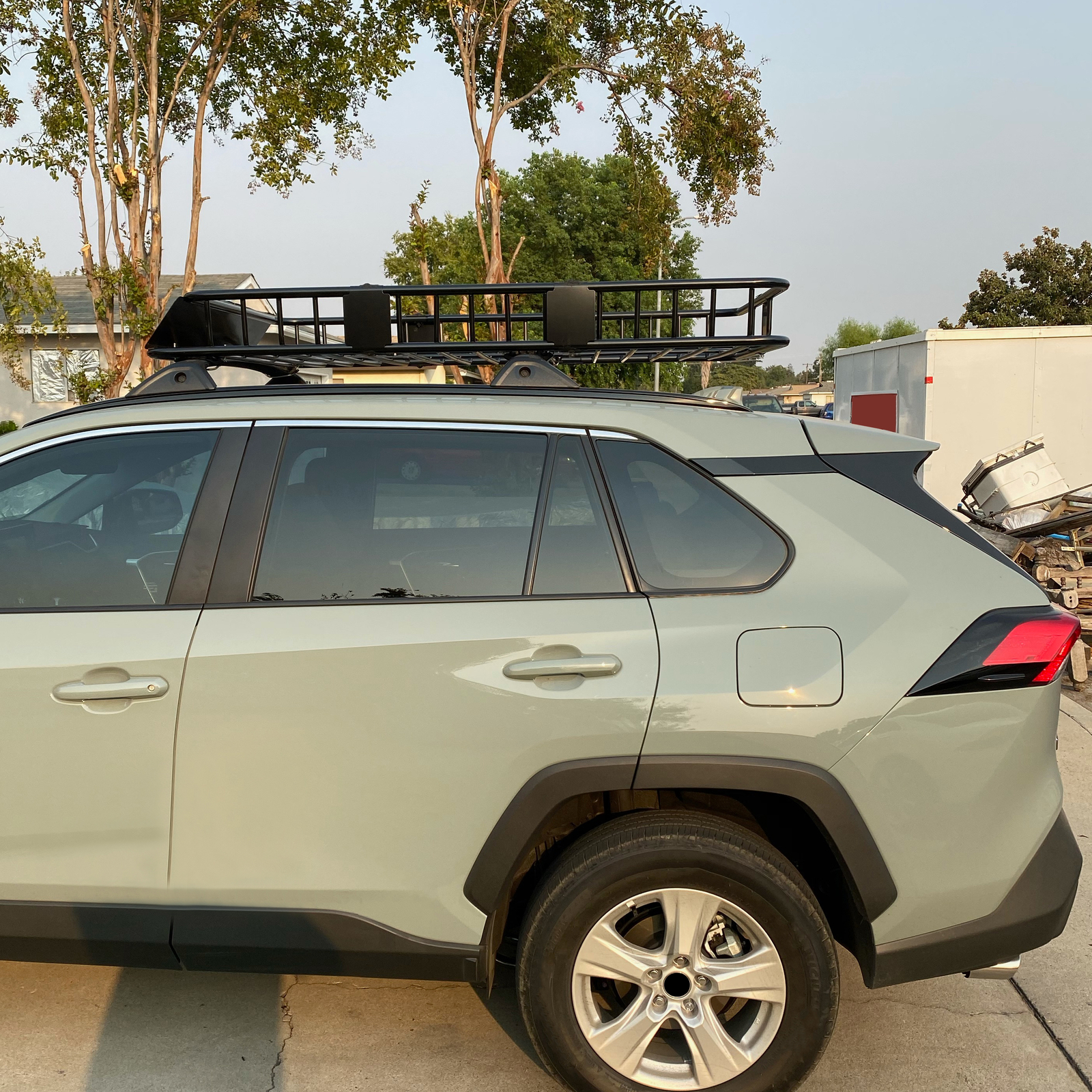 500LBS 64" Universal Roof Rack Steel Luggage Cargo Carrier Top Basket SUV Truck