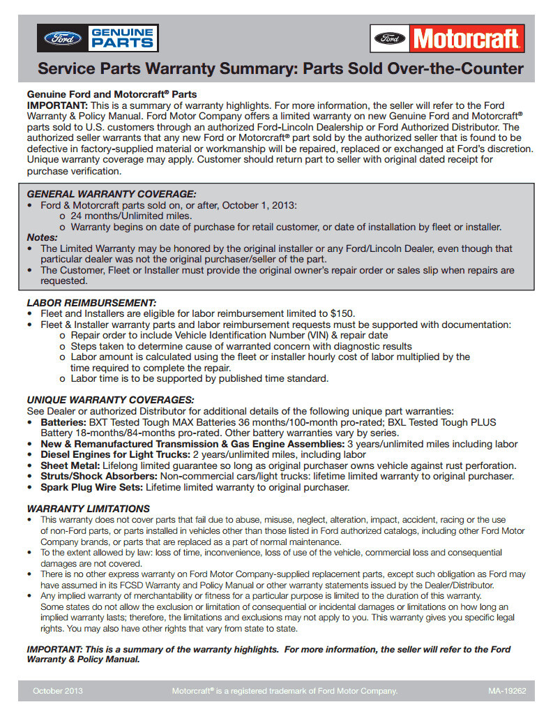 OEM NEW 17-18 Ford F150 3.5 Metal Oil Pan Conversion Kit TSB 20-2306 WITH Pan