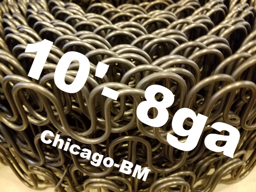 10' Feet 8-gauge Zig Zag-8ga Springs Furniture-Auto Upholstery -Made In U.S.A.