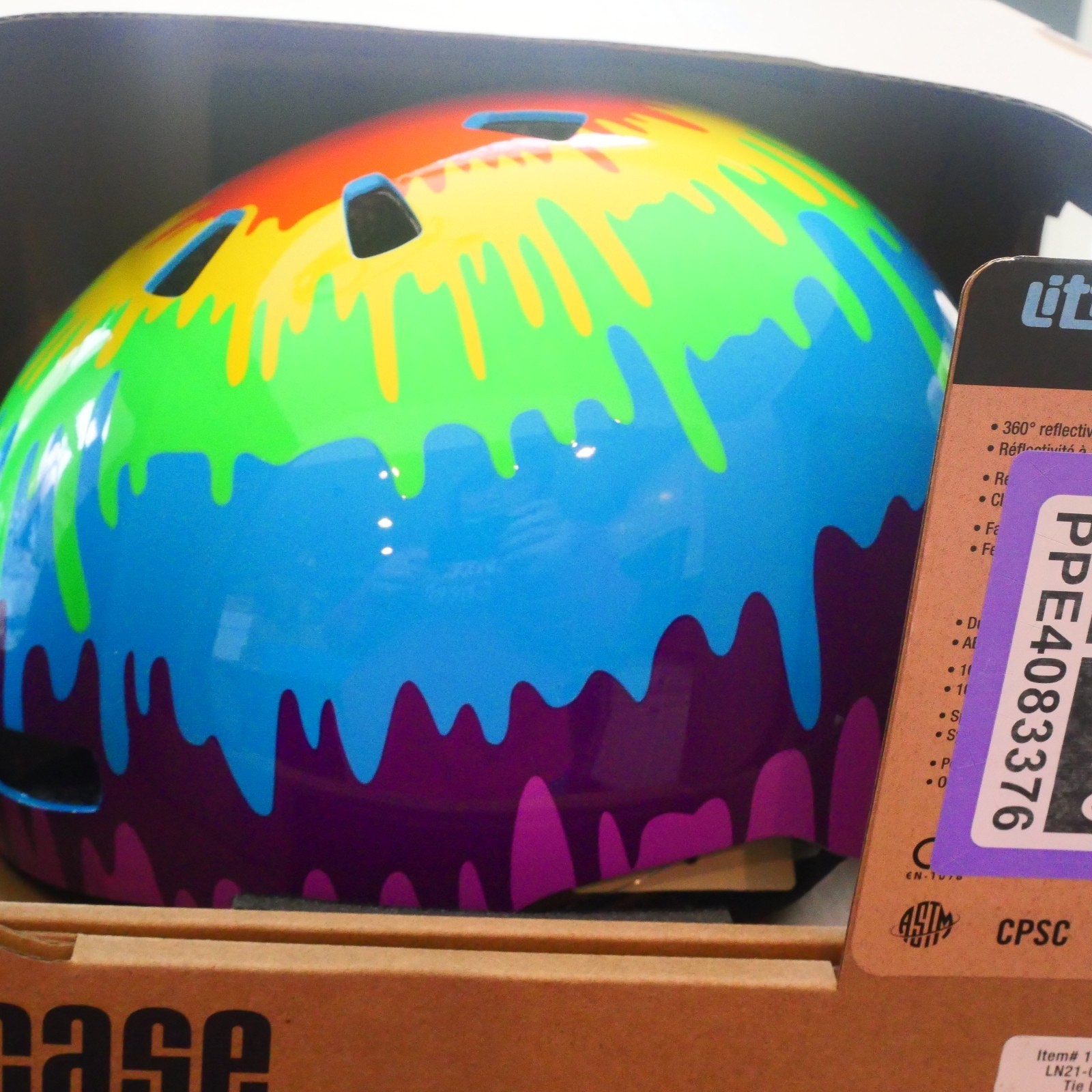 NEW Nutcase Little Nutty Toddler Helmet Bike Skate Tie Dye MIPS 8 7/8" - 20.5"