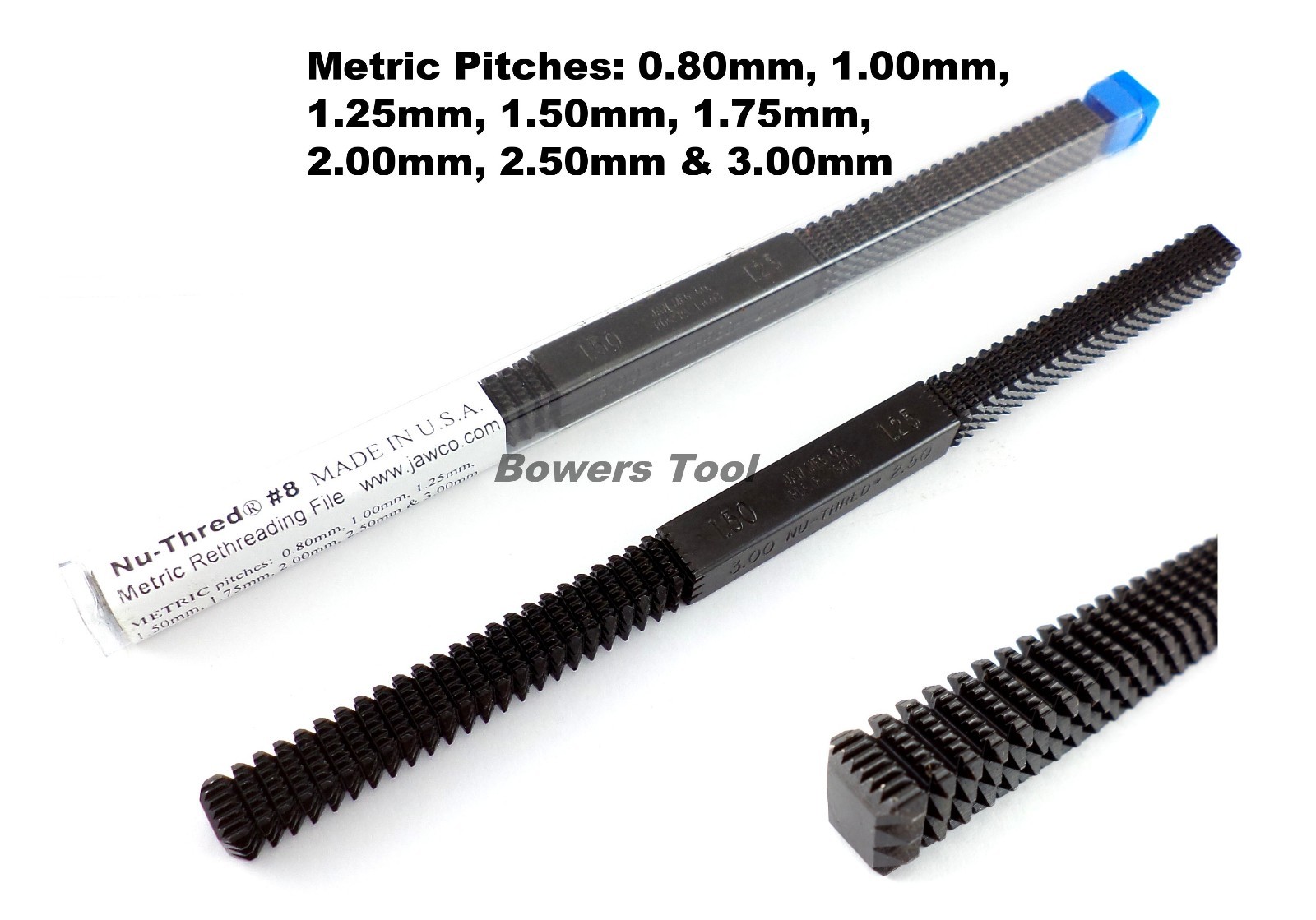 Jawco #8 Nu Thred Thread Restoring Metric File 0.80-3.00mm TPI MADE IN USA New