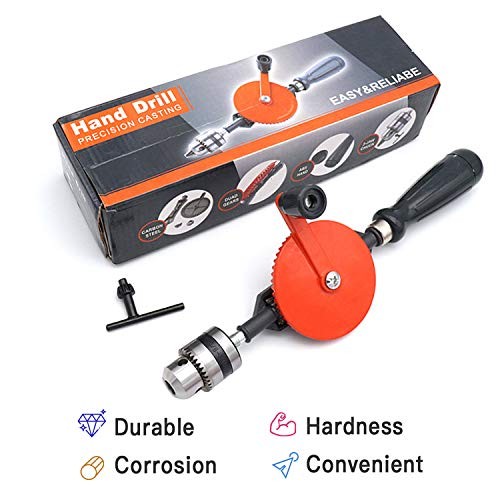Hand Drill Akamino Powerful and Speedy Manual Hand Drill with Anti Slip Handle
