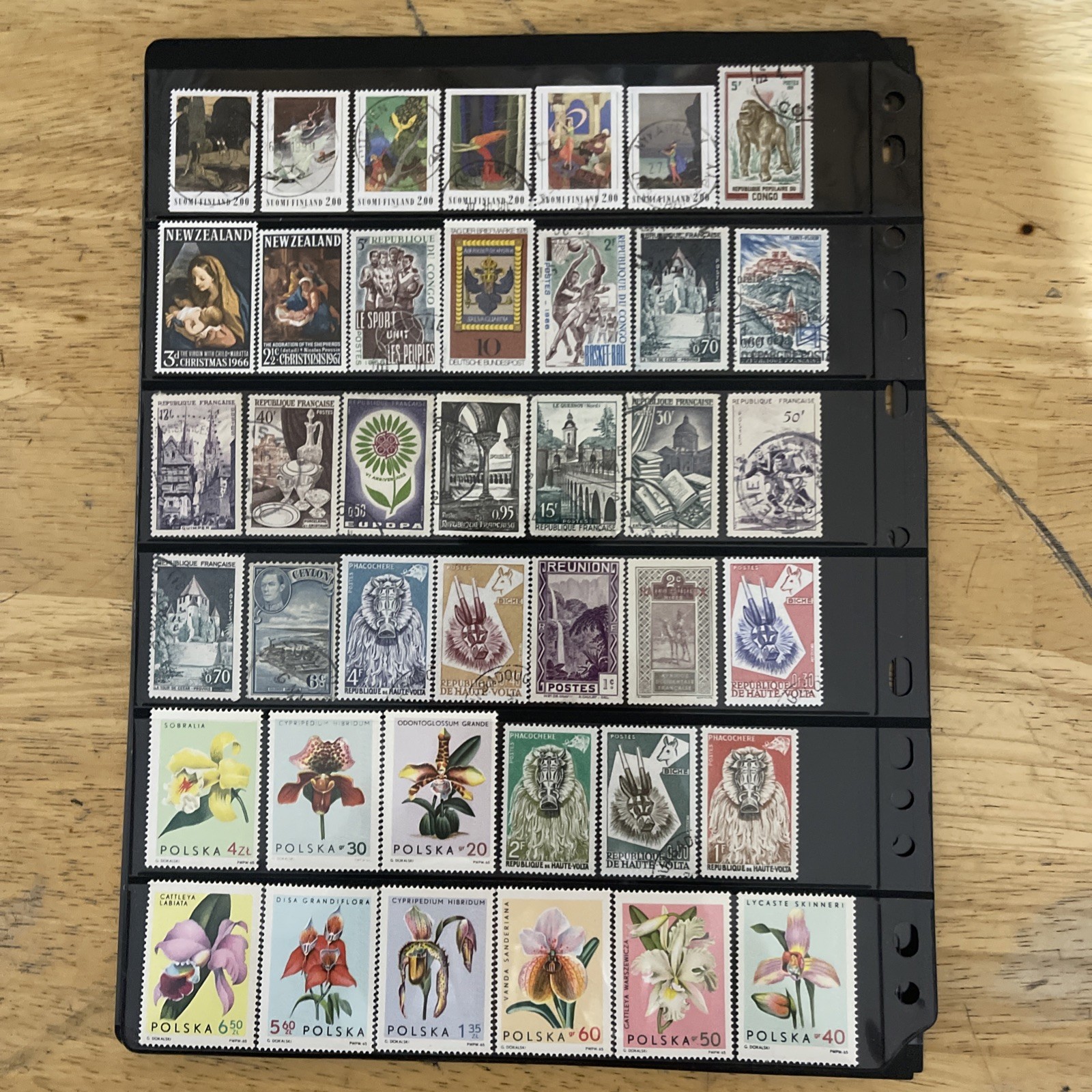 Lot of new and used stamps from all over the world. Off Paper.