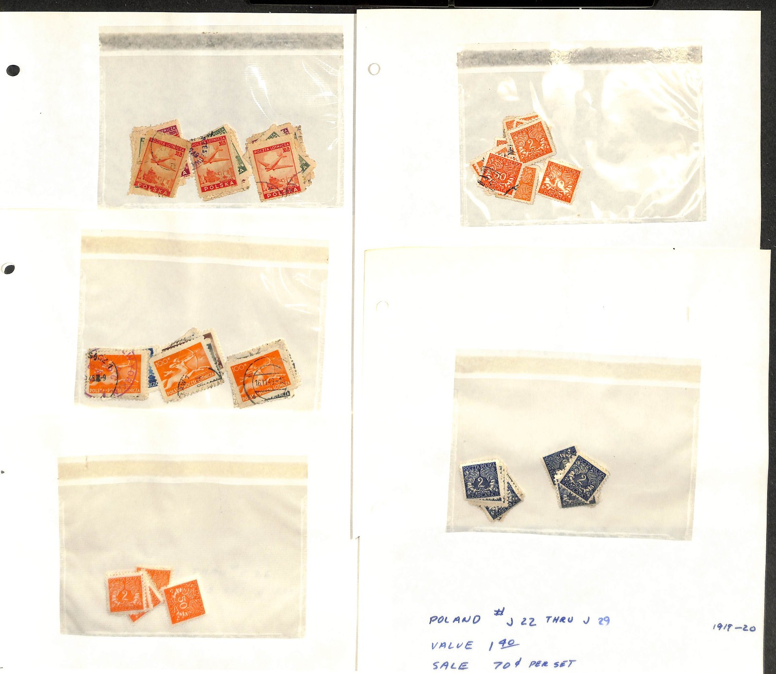 Poland Stamp Collection on 30 Pages, Neatly Identified (CB)