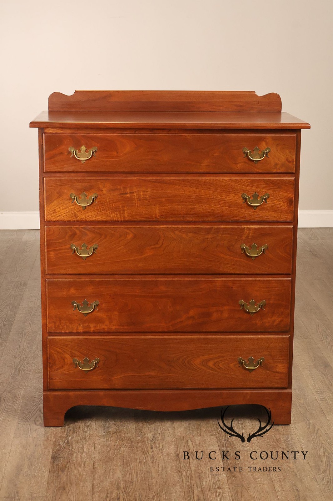 E.A. Clore Custom Walnut High Chest