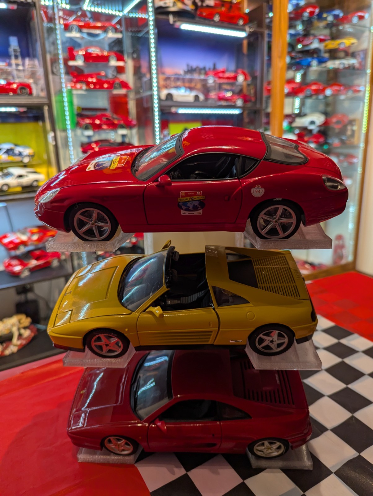 1:24 Scale Diecast Car Display Stand – 3-Tier Shelf for Model Cars