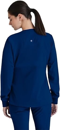 BARCO ONE SCRUB JACKET STYLE 5409 BLACK, NAVY, CEIL, ROYAL IN ALL SIZES NWT