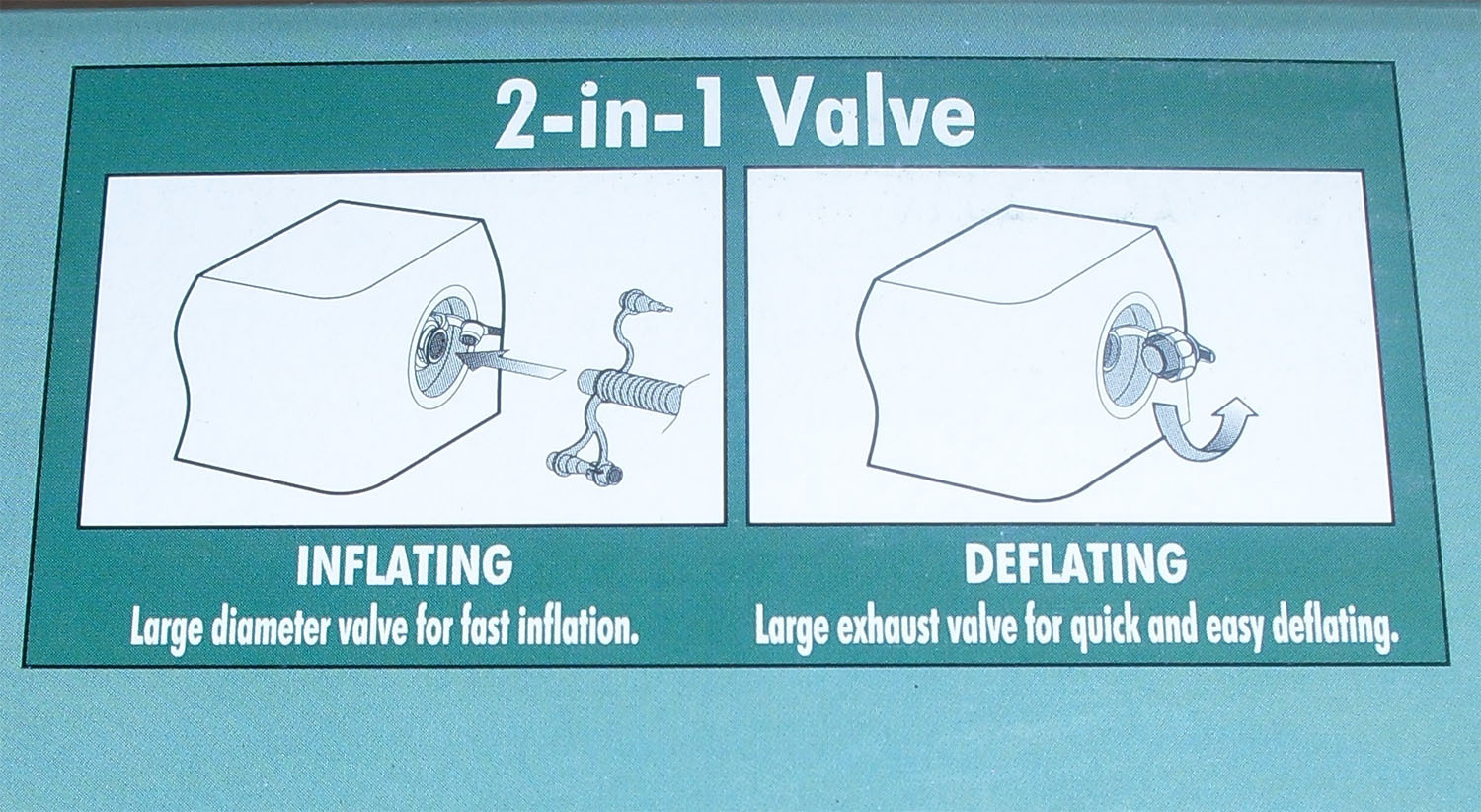 Single Camping Mat AIRBED Inflatable Mattress - Waterproof Canvas feel fabric