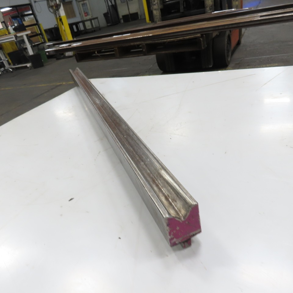 48" L 90° V-Forming Press Brake Die Block 1/2" Tang 1-15/16" Thick 2-7/8" Tall