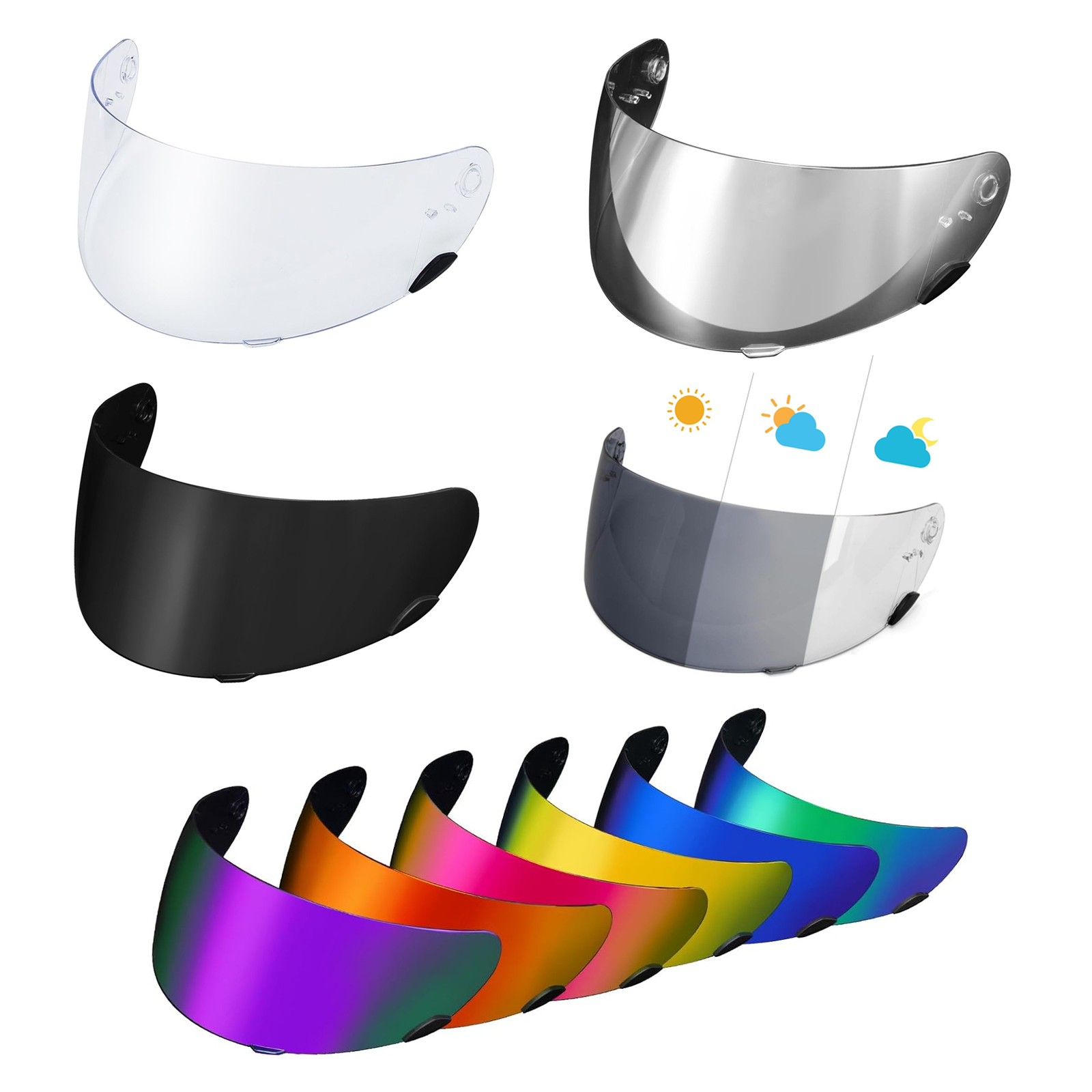 Qualifier Helmet Visor Face Shield for Bell Qualifier/Star/Vortex/RS-1/Revolver