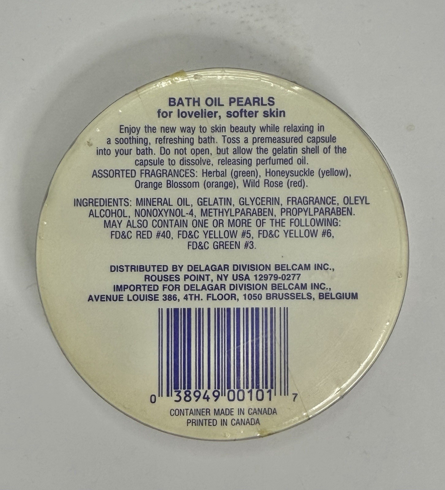 Vintage Delagar Bath Oil Beads Pearls 13 Capsules SEALED